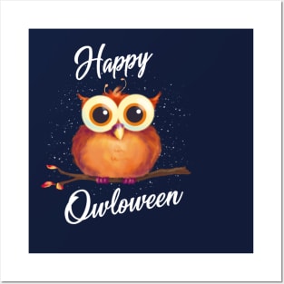 Happy Owl-oween! Posters and Art